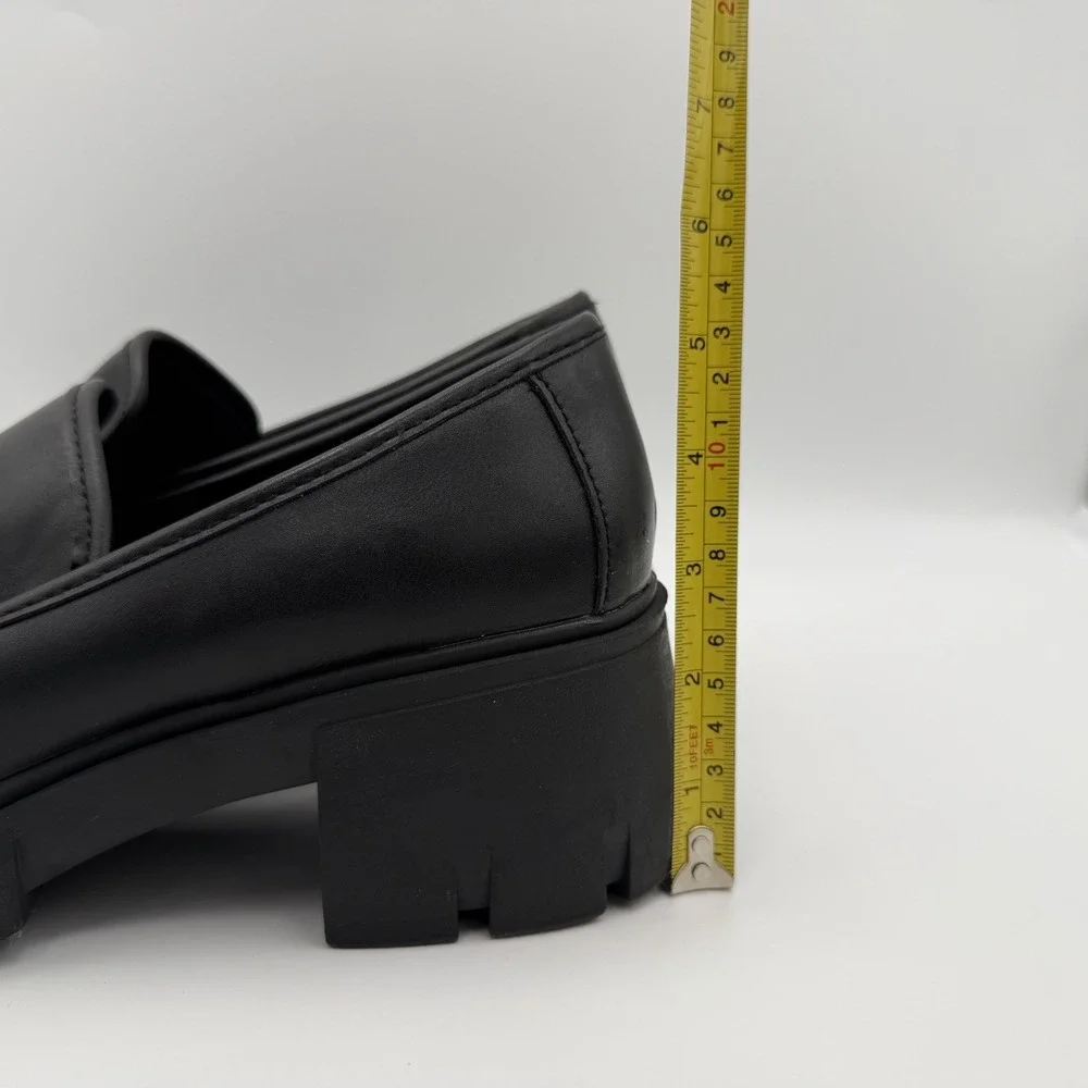 Madden Girl Hoxtonn vegan leather goth alt platform loafers US 11 EU 42